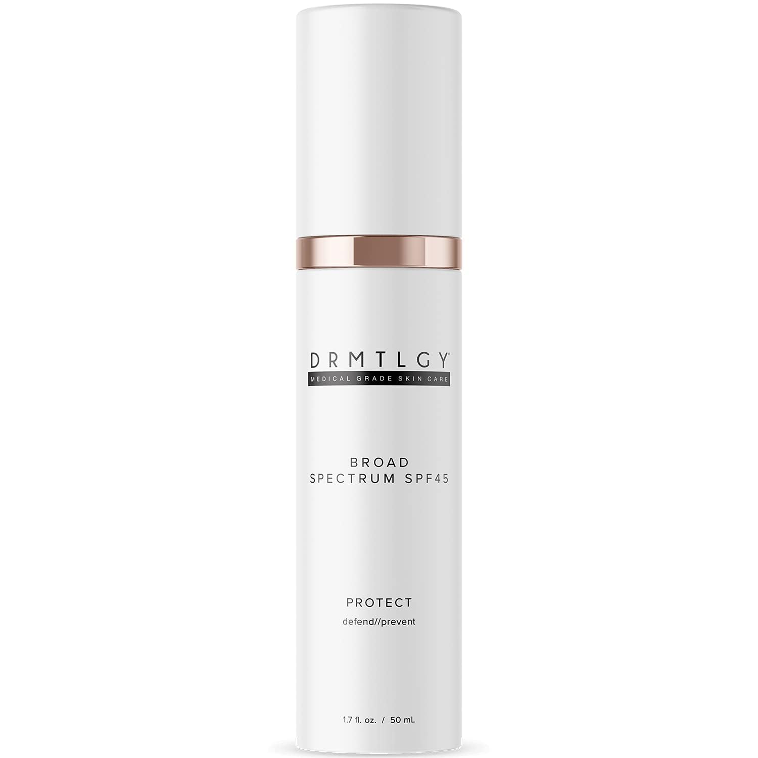 DRMTLGY SPF 45 Face Sunscreen – 1.7oz – Oil-Free, Zinc, Anti-Aging