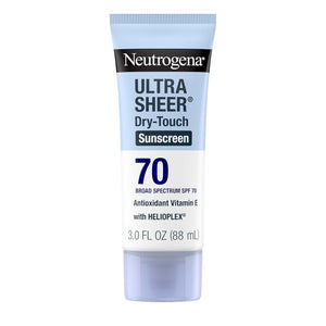 Neutrogena Ultra Sheer Sunscreen SPF 70 – 3oz – Dry-Touch, Non-Greasy
