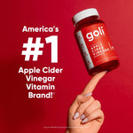 Goli Apple Cider Vinegar Gummies – 60 Count – Vegan, Gluten-Free, with Vitamin B12