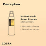 COSRX Snail Mucin Essence – 100ml – Hydrating Korean Serum for Skin