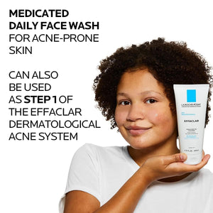 La Roche-Posay Effaclar Gel Cleanser – Oil-Free Face Wash with 2% Salicylic Acid
