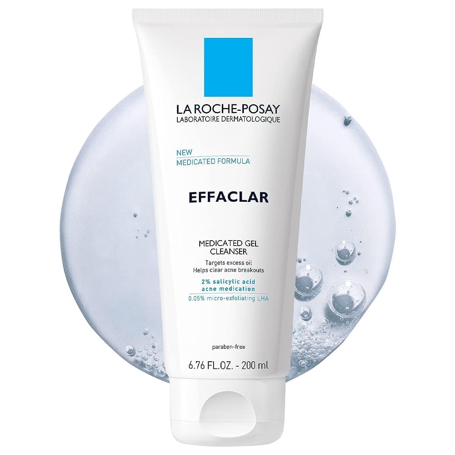 La Roche-Posay Effaclar Gel Cleanser – Oil-Free Face Wash with 2% Salicylic Acid