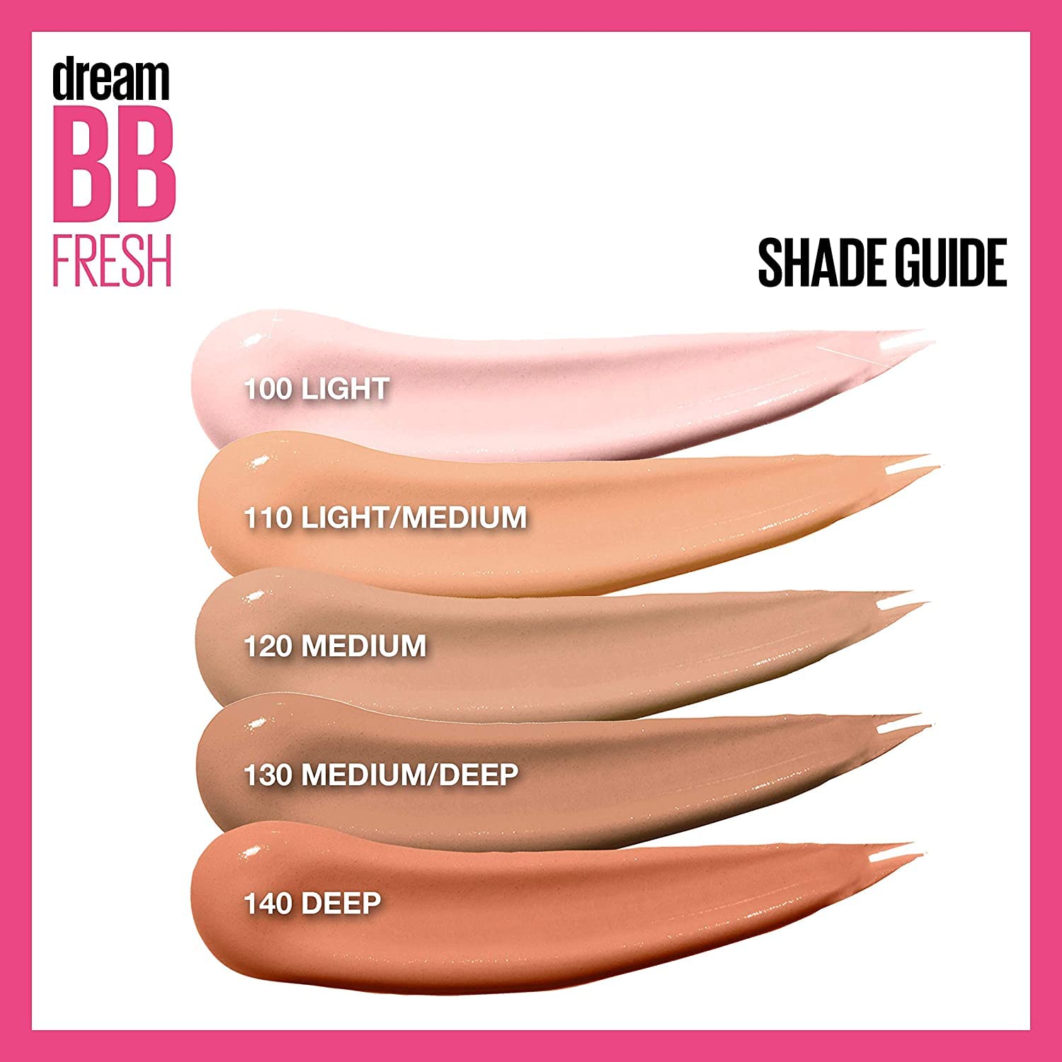 Maybelline Dream Fresh BB Cream – SPF 30, Medium – 1oz, Oil-Free Tint