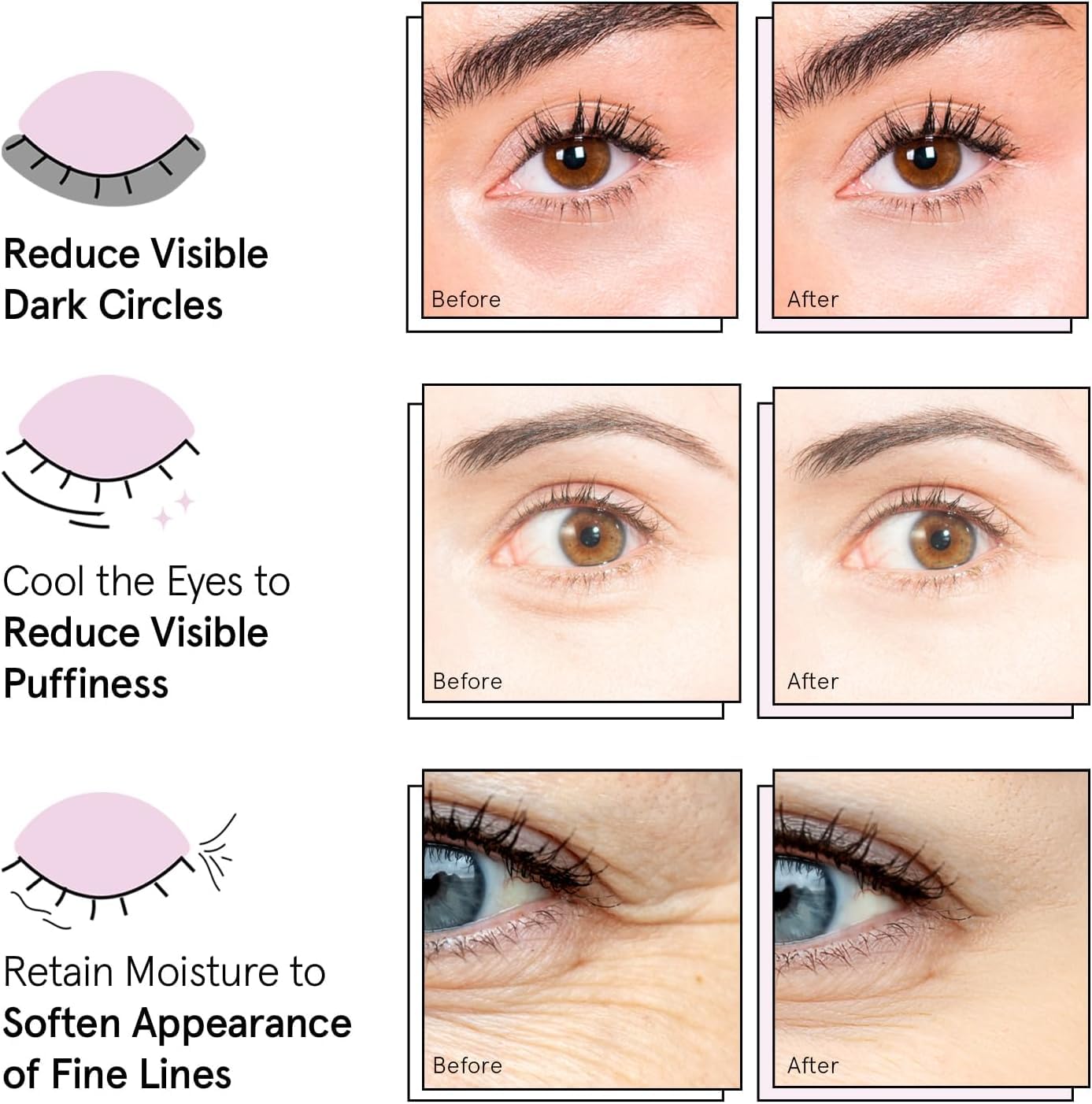 grace & stella Under Eye Masks – 24 Gold Pairs – Puffiness & Wrinkles