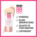 Maybelline Dream Fresh BB Cream – SPF 30, Medium – 1oz, Oil-Free Tint