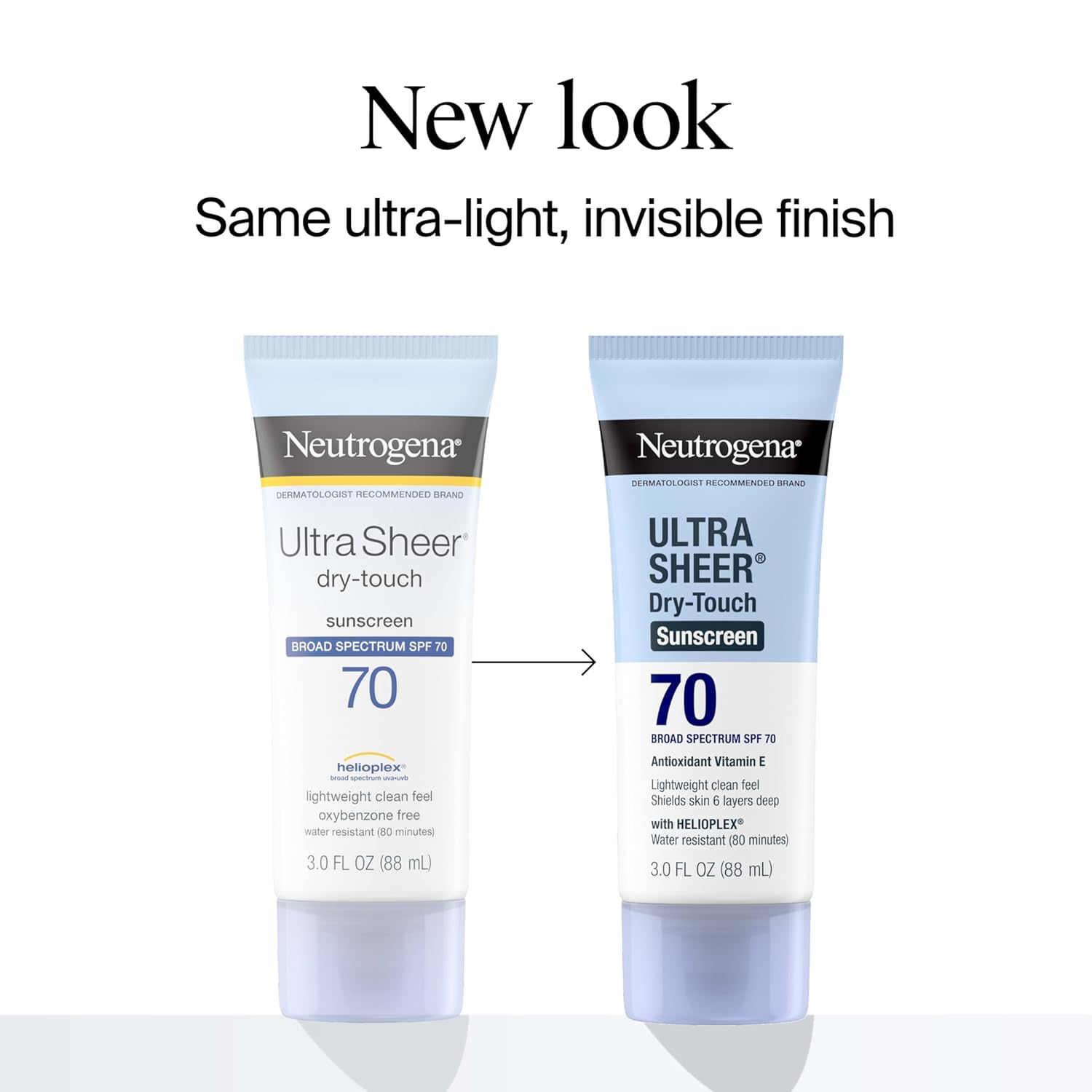 Neutrogena Ultra Sheer Sunscreen SPF 70 – 3oz – Dry-Touch, Non-Greasy