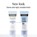 Neutrogena Ultra Sheer Sunscreen SPF 70 – 3oz – Dry-Touch, Non-Greasy