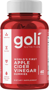 Goli Apple Cider Vinegar Gummies – 60 Count – Vegan, Gluten-Free, with Vitamin B12