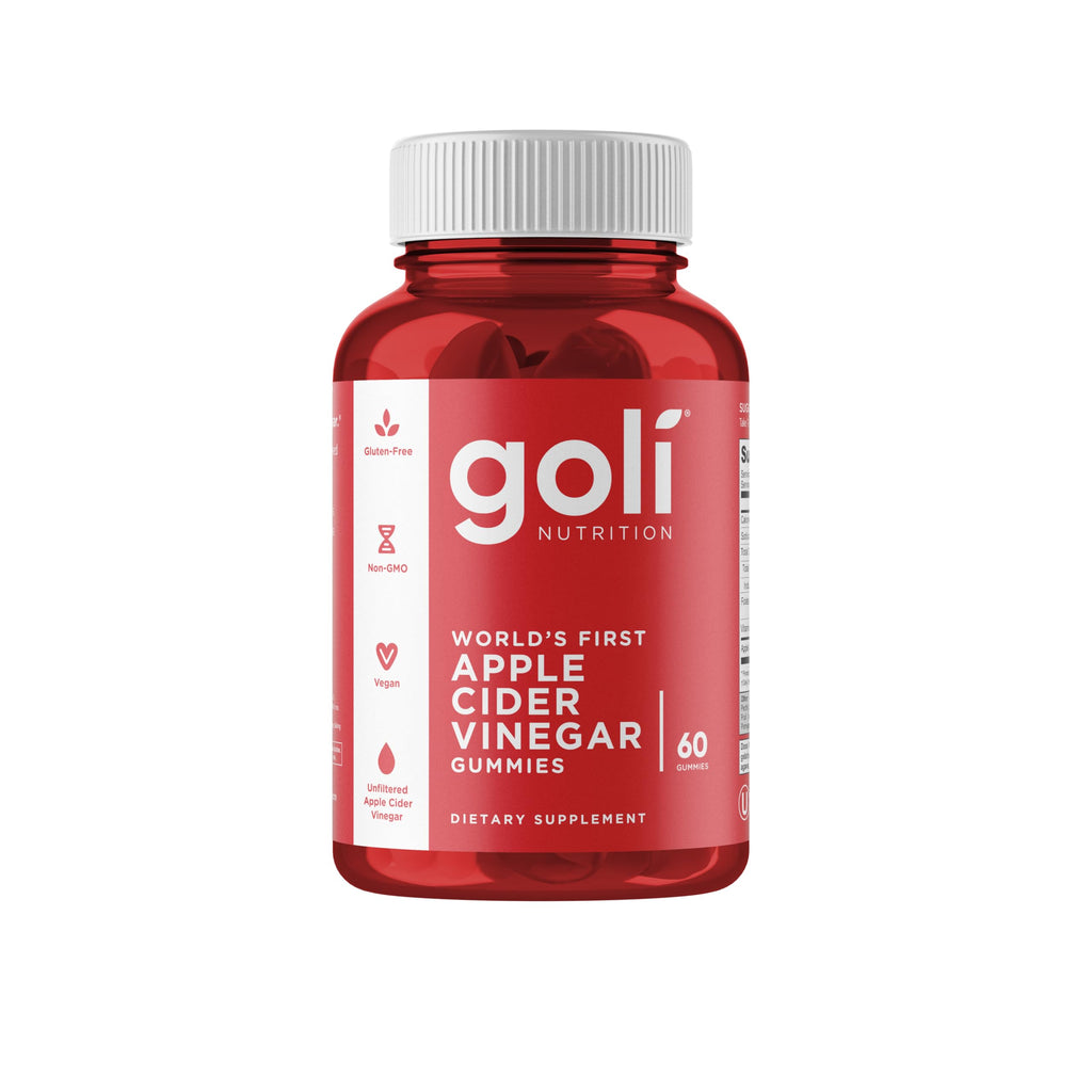 Goli Apple Cider Vinegar Gummies – 60 Count – Vegan, Gluten-Free, with Vitamin B12