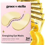 grace & stella Under Eye Masks – 24 Gold Pairs – Puffiness & Wrinkles