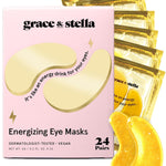 grace & stella Under Eye Masks – 24 Gold Pairs – Puffiness & Wrinkles