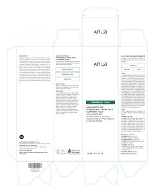 ANUA Heartleaf Cleansing Foam – 150ml – Pore Care & BHA Face Wash