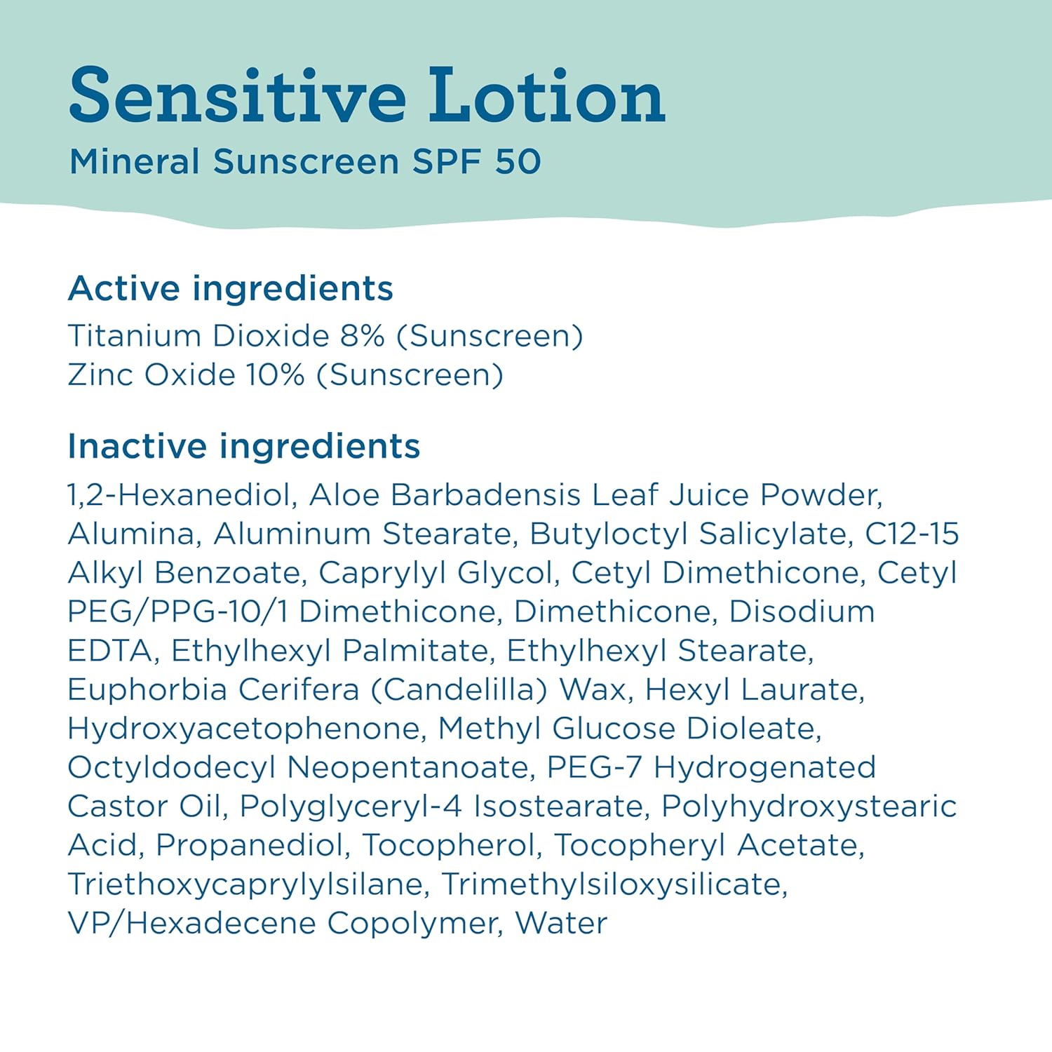 Blue Lizard Sensitive Mineral Sunscreen SPF 50+ – 3oz, Zinc, Fragrance-Free