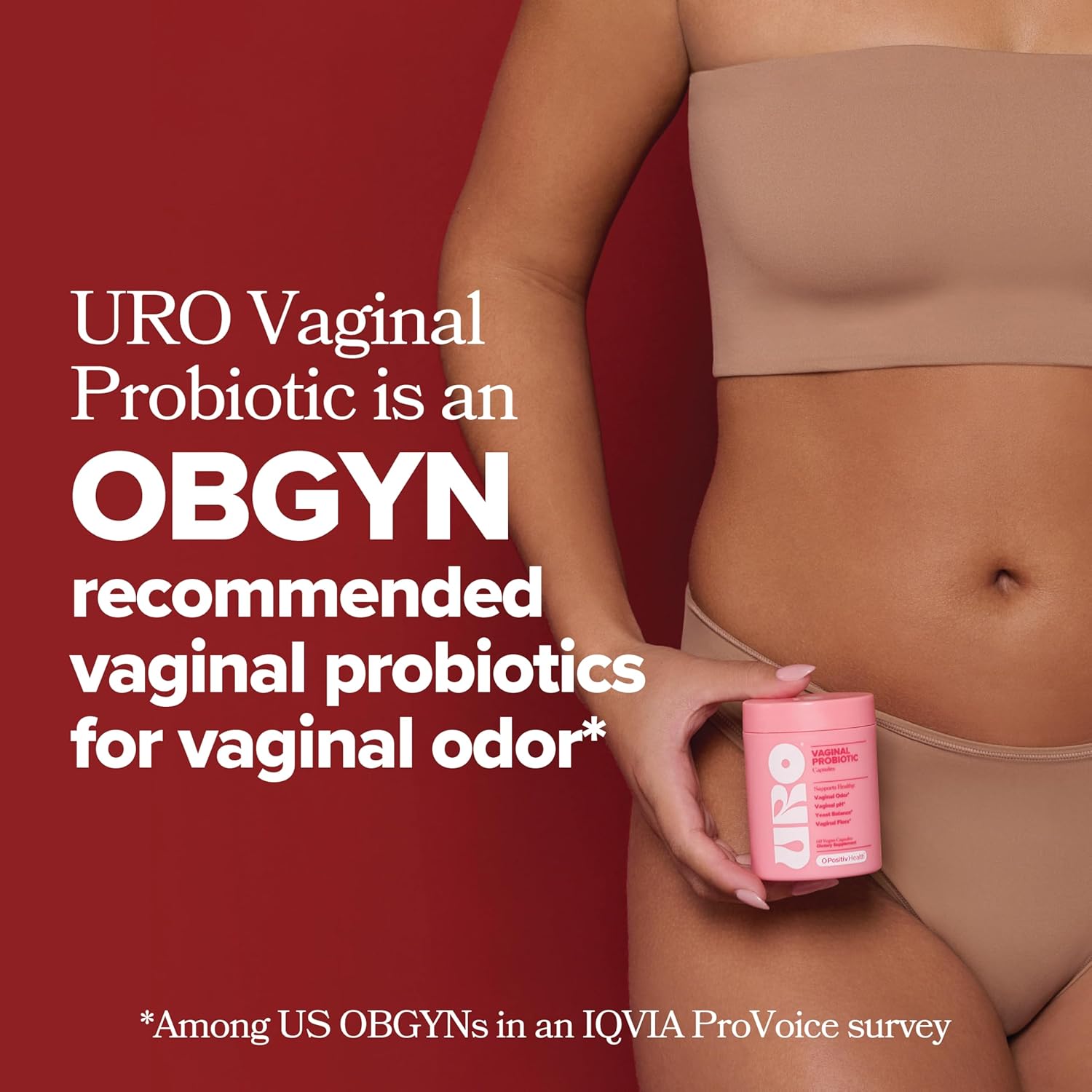 O Positiv URO Vaginal Probiotics – 60 Ct – pH Balance, Odor Support