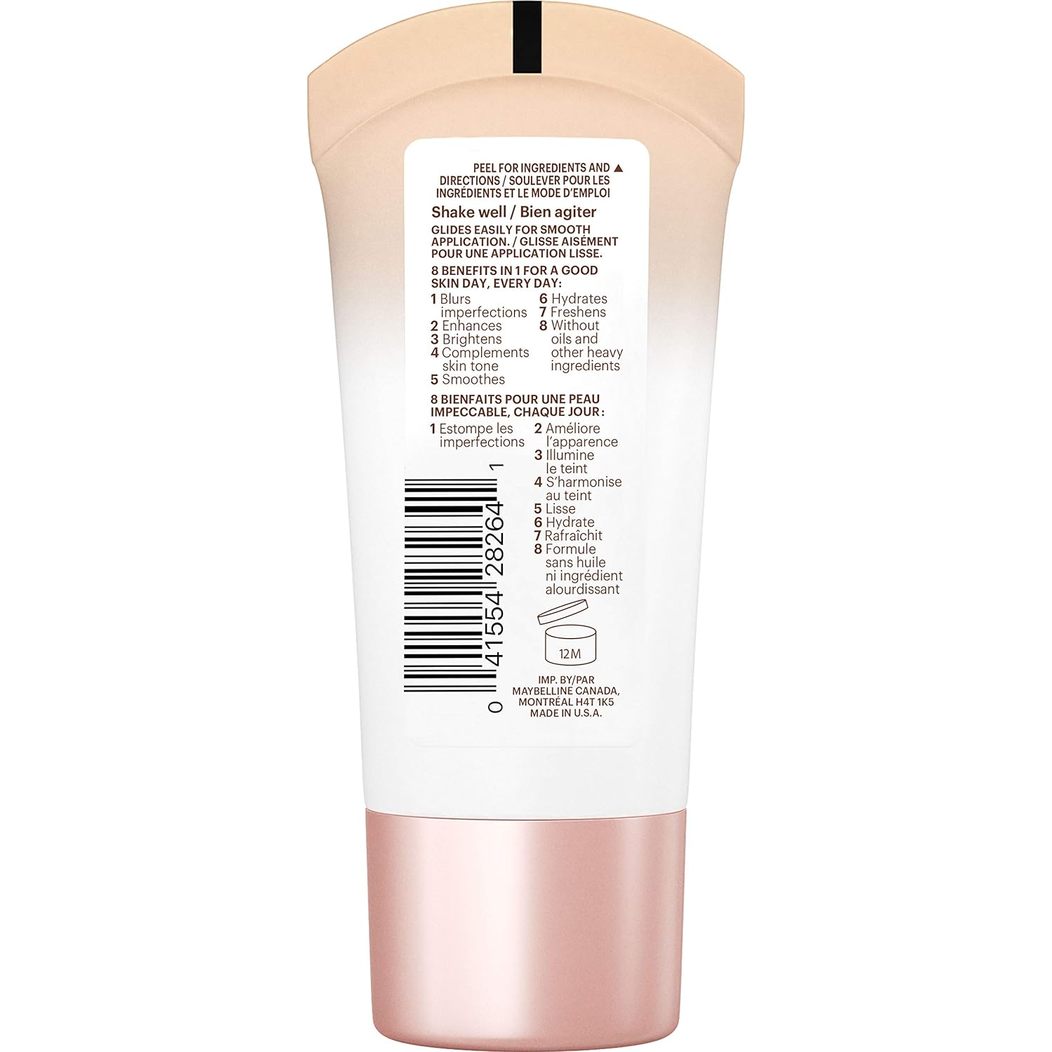 Maybelline Dream Fresh BB Cream – SPF 30, Medium – 1oz, Oil-Free Tint
