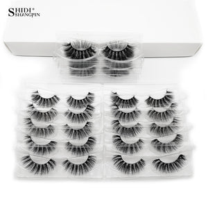 SHIDISHANGPIN 30 pairs eyelashes natural long 3d mink lashes wholesale false eyelashes makeup mink eyelashes eyelash extensions|False Eyelashes