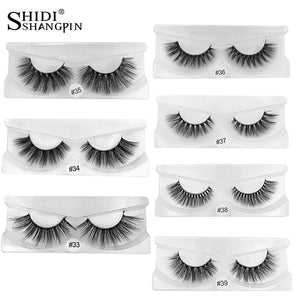 SHIDISHANGPIN 30 pairs eyelashes natural long 3d mink lashes wholesale false eyelashes makeup mink eyelashes eyelash extensions|False Eyelashes