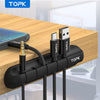 Silicone Cable Organizer and USB Wire Holder – Desktop Management Clip