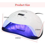84/54/24W Pro UV Lamp LED Nail Lamp Nail Dryer For All Gels Polish Sun Light Infrared Sensing 10/30/60s Timer Smart For Manicure|Nail Dryers