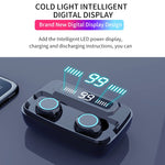 Wireless Earphones Bluetooth V5.0 TWS Wireless Bluetooth Headphones LED Display With 3300mAh Power Bank Headsets With Microphone|Bluetooth Earphones & Headphones