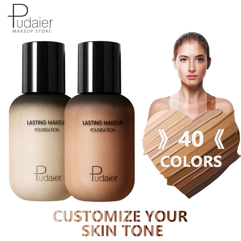 Pudaier Face Foundation Makeup Liquid Foundation Cream Matte Foundation Base Face Concealer Cosmetic Dropshipping Makeup|Face Foundation