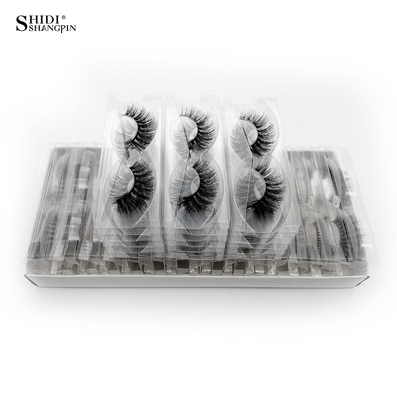 SHIDISHANGPIN 30 pairs eyelashes natural long 3d mink lashes wholesale false eyelashes makeup mink eyelashes eyelash extensions|False Eyelashes