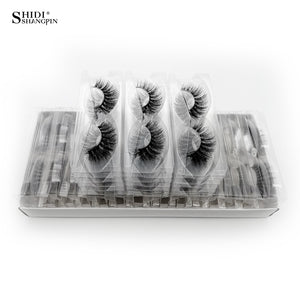 SHIDISHANGPIN 30 pairs eyelashes natural long 3d mink lashes wholesale false eyelashes makeup mink eyelashes eyelash extensions|False Eyelashes
