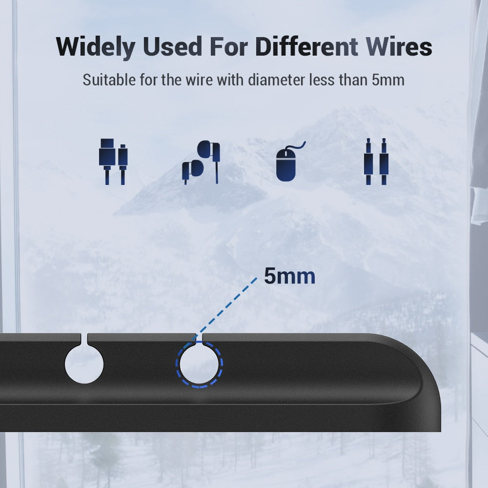Silicone Cable Organizer and USB Wire Holder – Desktop Management Clip