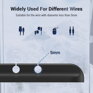 Silicone Cable Organizer and USB Wire Holder – Desktop Management Clip
