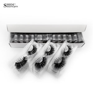 SHIDISHANGPIN 30 pairs eyelashes natural long 3d mink lashes wholesale false eyelashes makeup mink eyelashes eyelash extensions|False Eyelashes