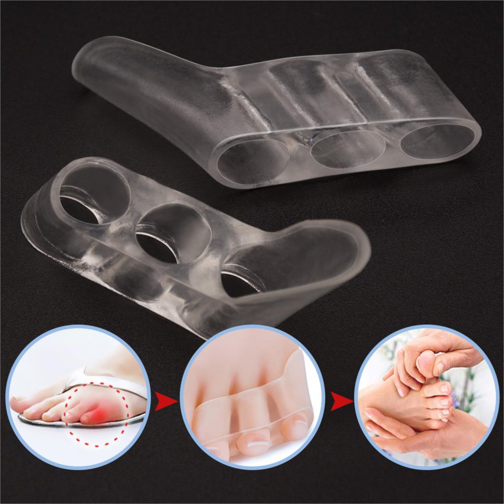 Transparent Silicone Toe Separator – Soft Gel Spacer for Foot Comfort