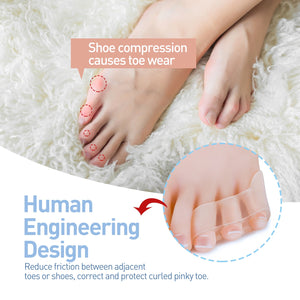 Transparent Silicone Toe Separator – Soft Gel Spacer for Foot Comfort