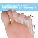 Transparent Silicone Toe Separator – Soft Gel Spacer for Foot Comfort