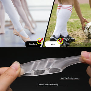 Transparent Silicone Toe Separator – Soft Gel Spacer for Foot Comfort