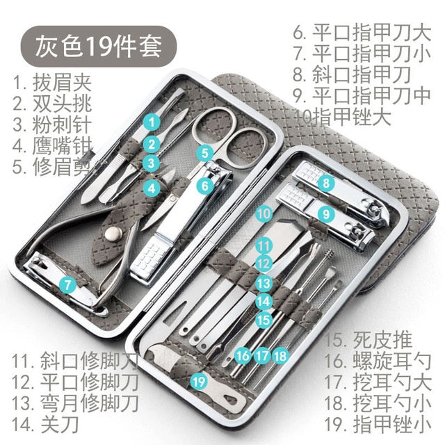Manicure Nail Clipper Set