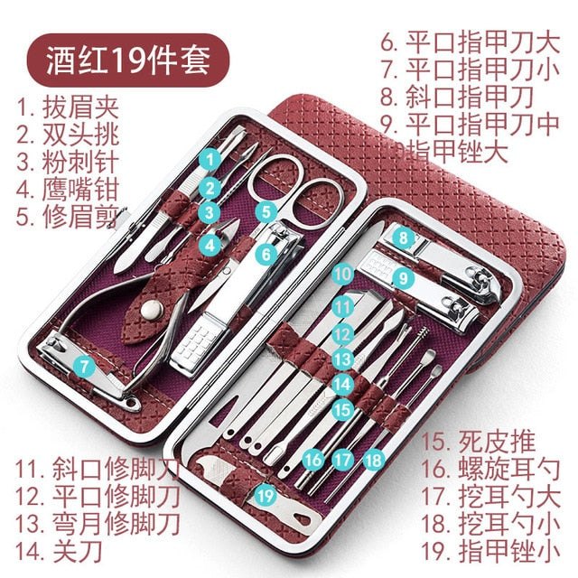 Manicure Nail Clipper Set