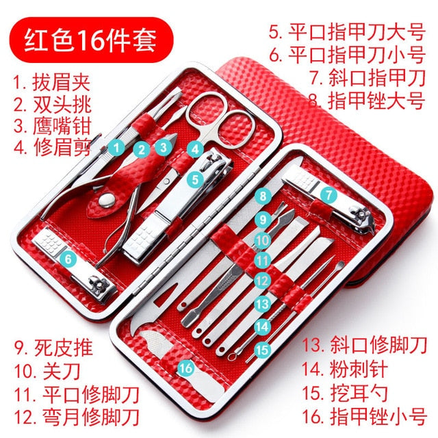 Manicure Nail Clipper Set