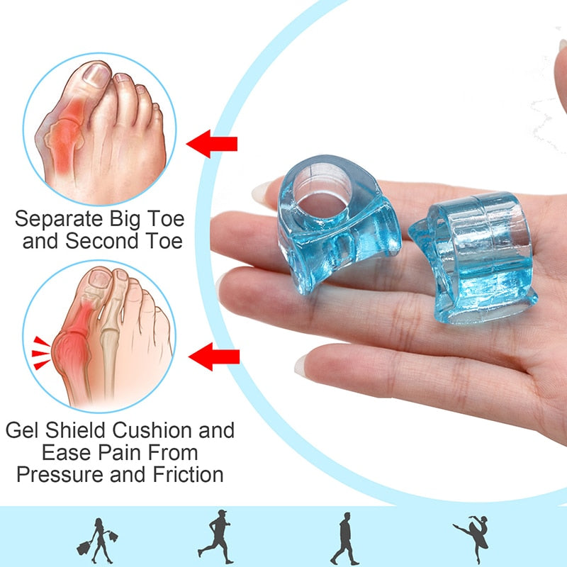 Soft Silicone Spacer – Pack of 2 Flexible Foot Cushions