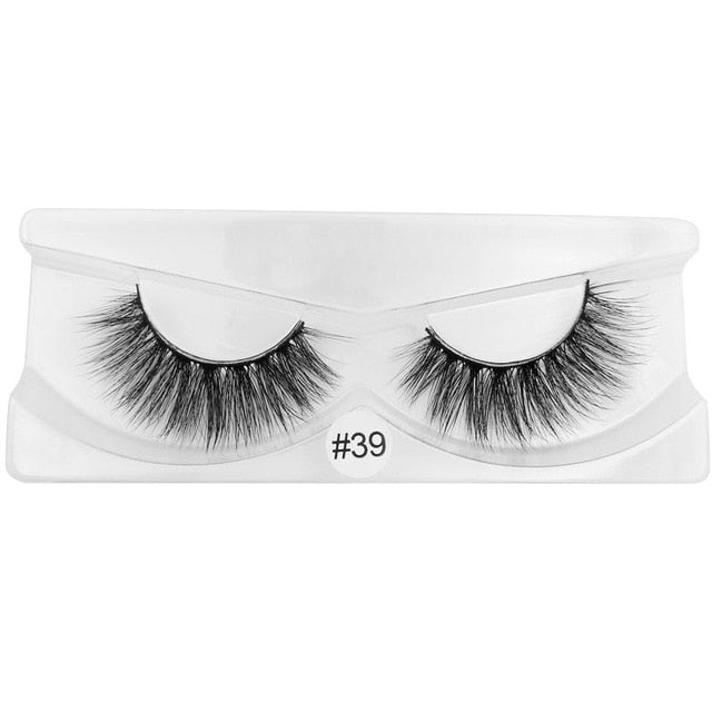 SHIDISHANGPIN 30 pairs eyelashes natural long 3d mink lashes wholesale false eyelashes makeup mink eyelashes eyelash extensions|False Eyelashes