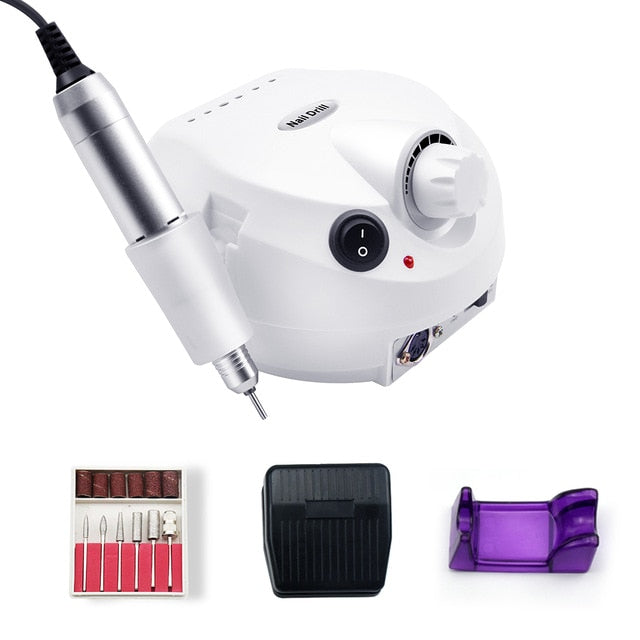 35000/20000 RPM Electric Nail Drill Machine Mill Cutter Sets For Manicure Nail Tips Manicure Electric Nail Pedicure File|Electric Manicure Drills