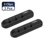 Silicone Cable Organizer and USB Wire Holder – Desktop Management Clip