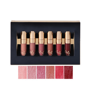 BEAUTY GLAZED 6 Colors Matte Lipstick Set Waterproof Long Lasting Lip Gloss Nude Velvet Pigment Batom Women Fashion Lip Makeup|Lipstick