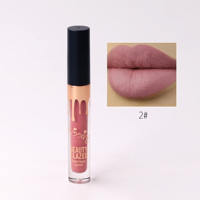 BEAUTY GLAZED 6 Colors Matte Lipstick Set Waterproof Long Lasting Lip Gloss Nude Velvet Pigment Batom Women Fashion Lip Makeup|Lipstick