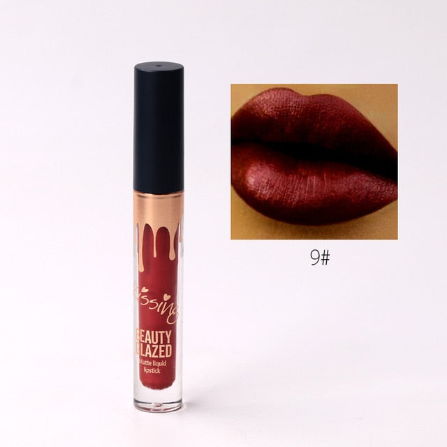 BEAUTY GLAZED 6 Colors Matte Lipstick Set Waterproof Long Lasting Lip Gloss Nude Velvet Pigment Batom Women Fashion Lip Makeup|Lipstick